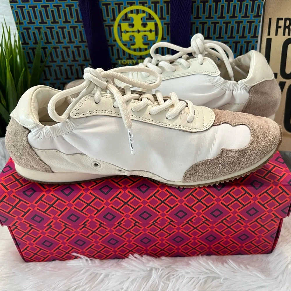 🎉HPx2🎉 Tory Burch Vintage Double T Trainer Sneakers